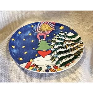 Vintage 1997 KIKI Christmas Love for Everyone small decorative plate